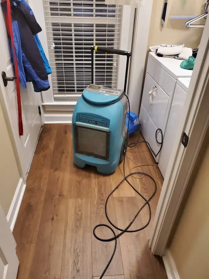 Commercial dehumidifier deployed for Flood Damage Cleanup in Somersworth